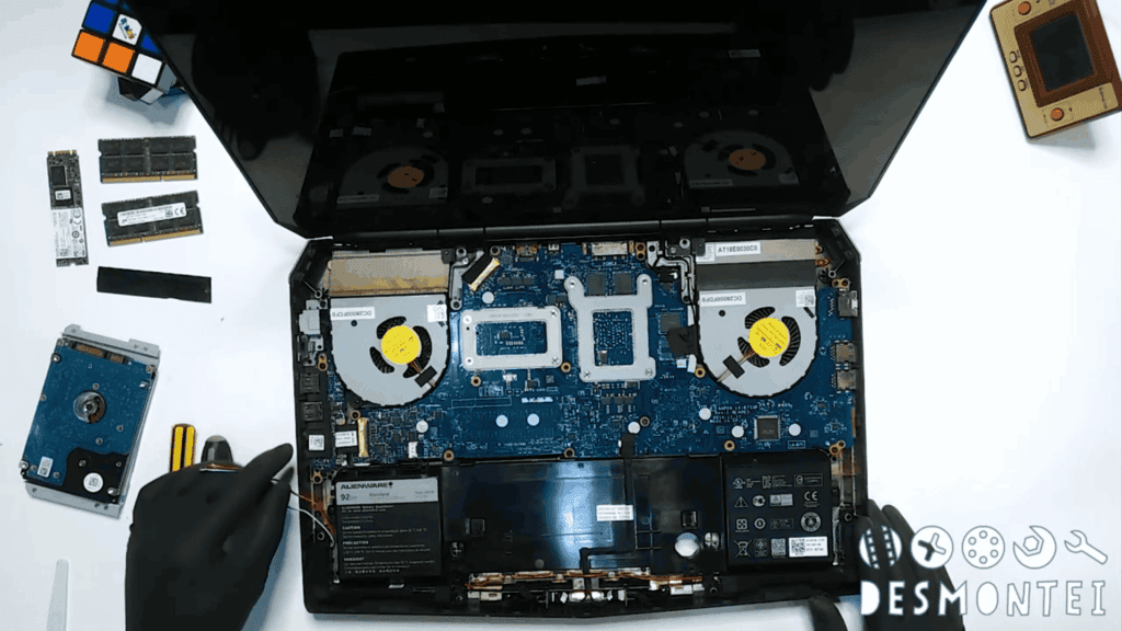 placa mãe notebook alienware i7