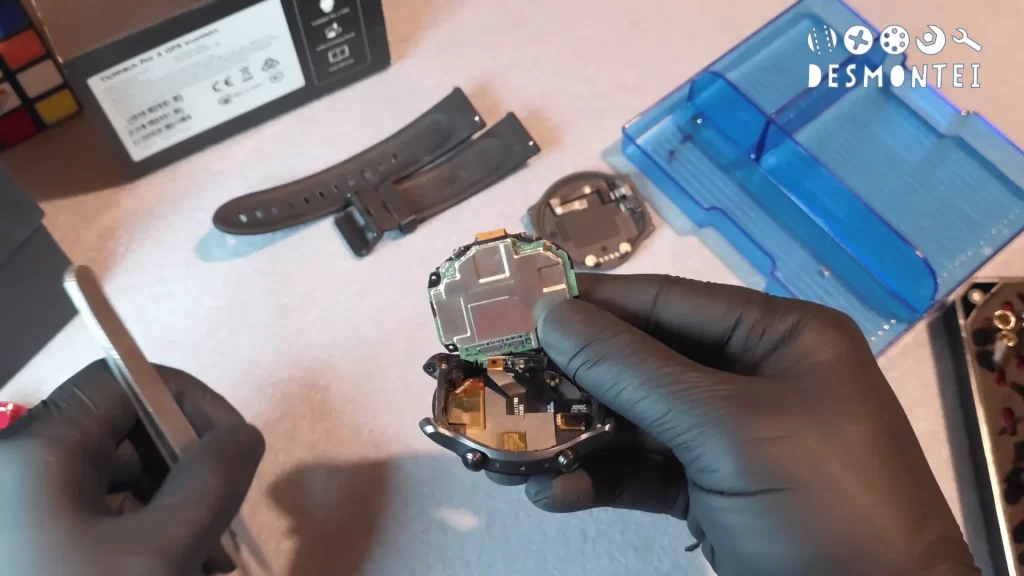 Blindagem botão power TicWatch Pro 3